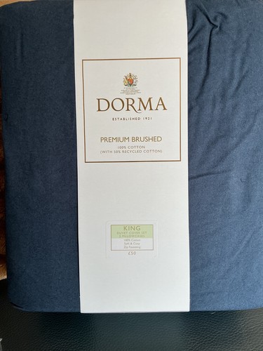 Dorma navy brushed cotton - navy,